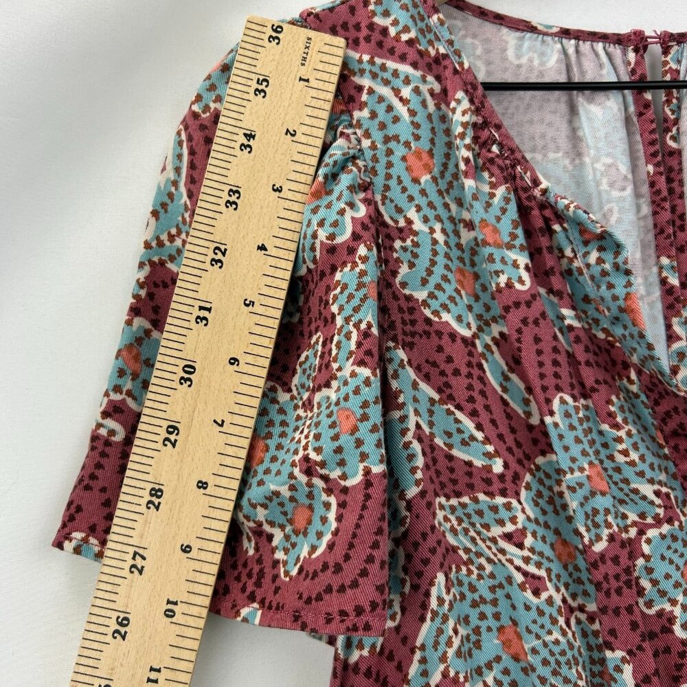 Anthropologie  Womens SMALL Somerset Floral Jumpsuit Dusky Pink Pockets Boho$178 - Picture 5 of 16